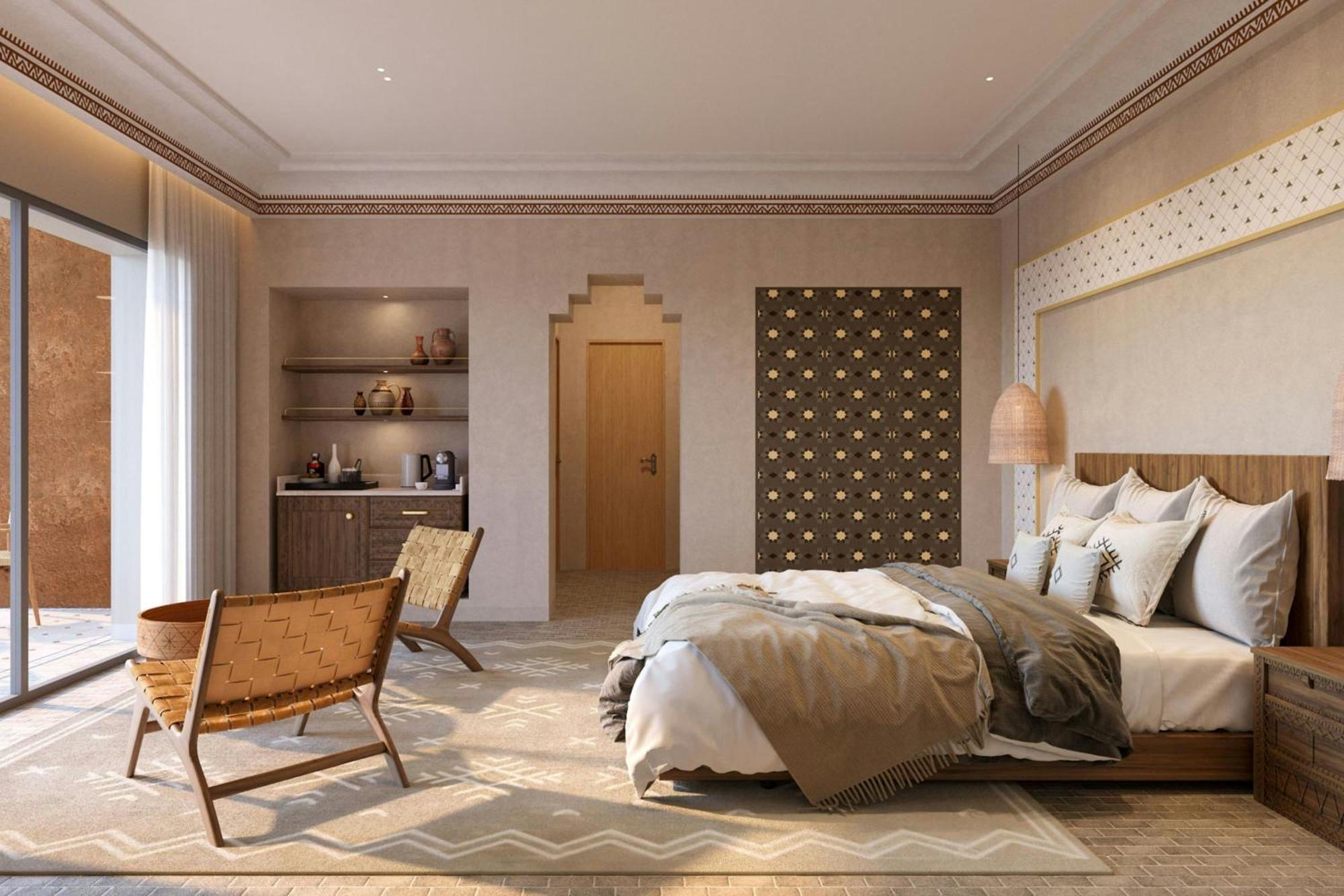 Superior King Room with Terrace and Atlas Mountains View
